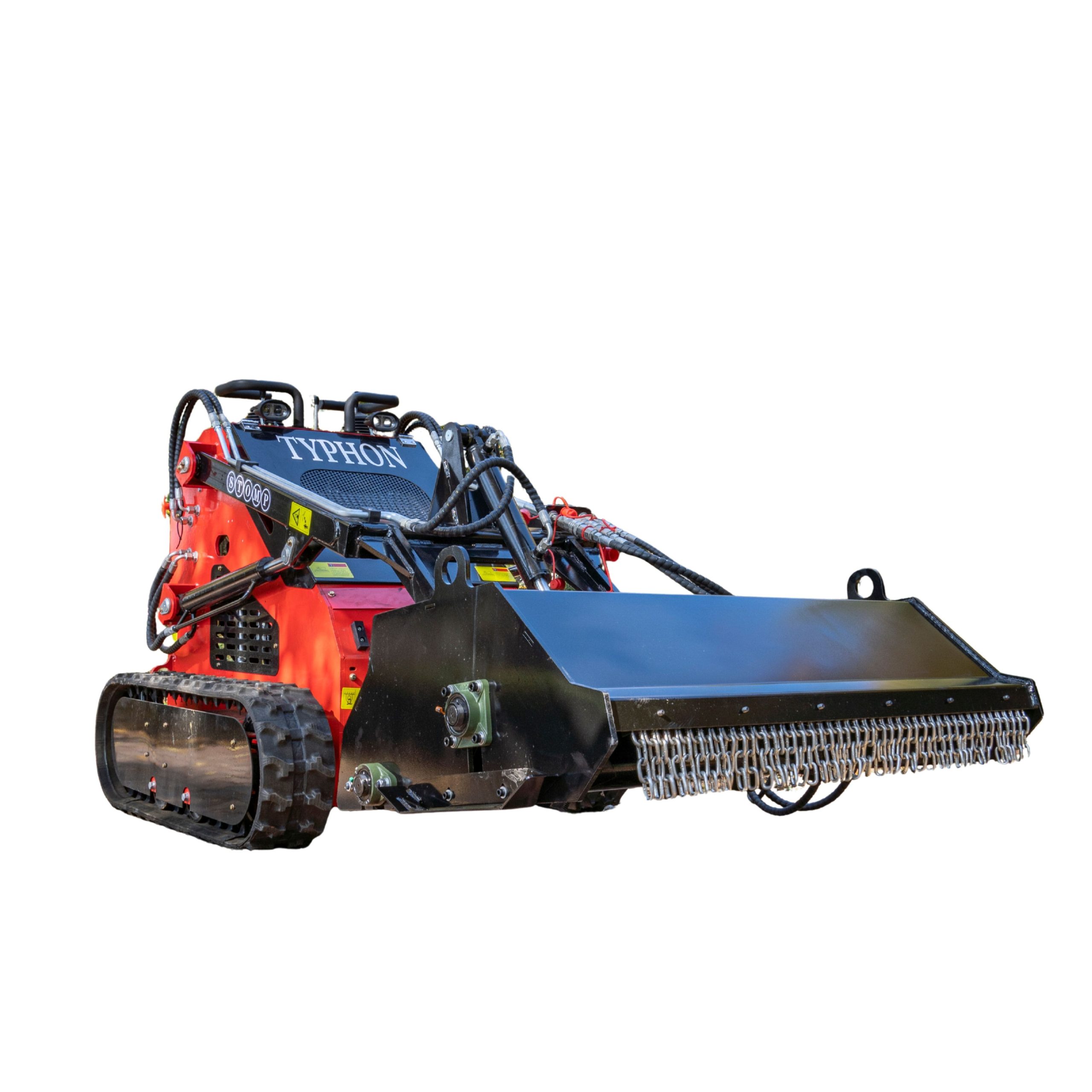 1450mm Heavy Duty Flail Mower Attachment 19 Teeth for TYPHON Mini Skid Steer 3 TYPHON Mini Skid Steer