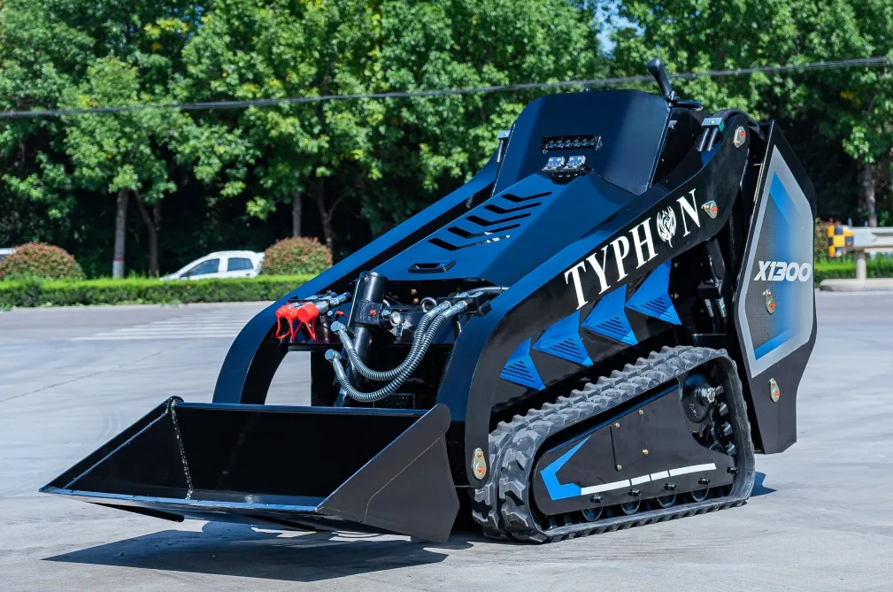 Brand New TYPHON STOMP X1300 25HP Kubota Diesel Mini Skid Steer Loader 8 X1300
