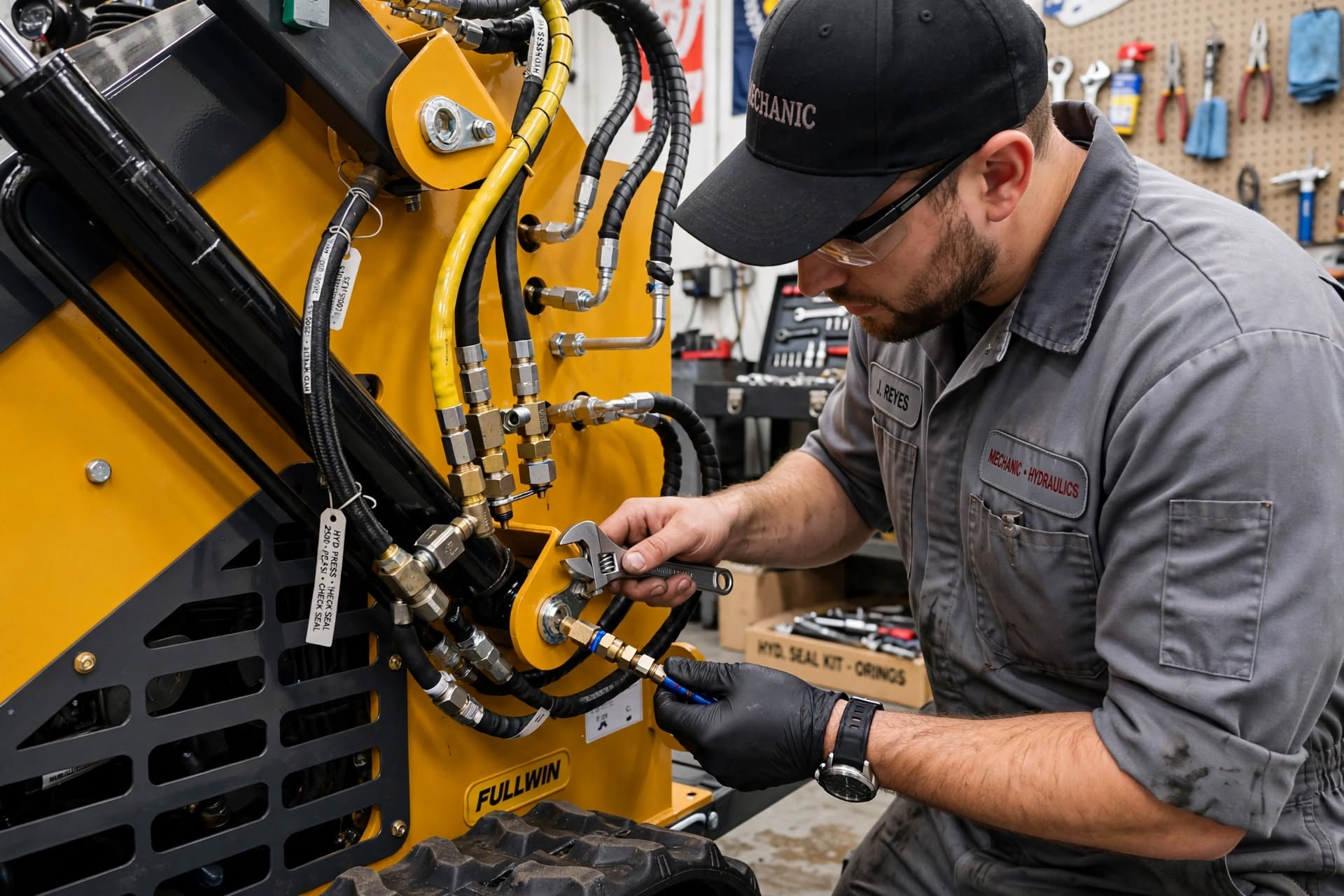 Compact Mini Skid Steer Maintenance